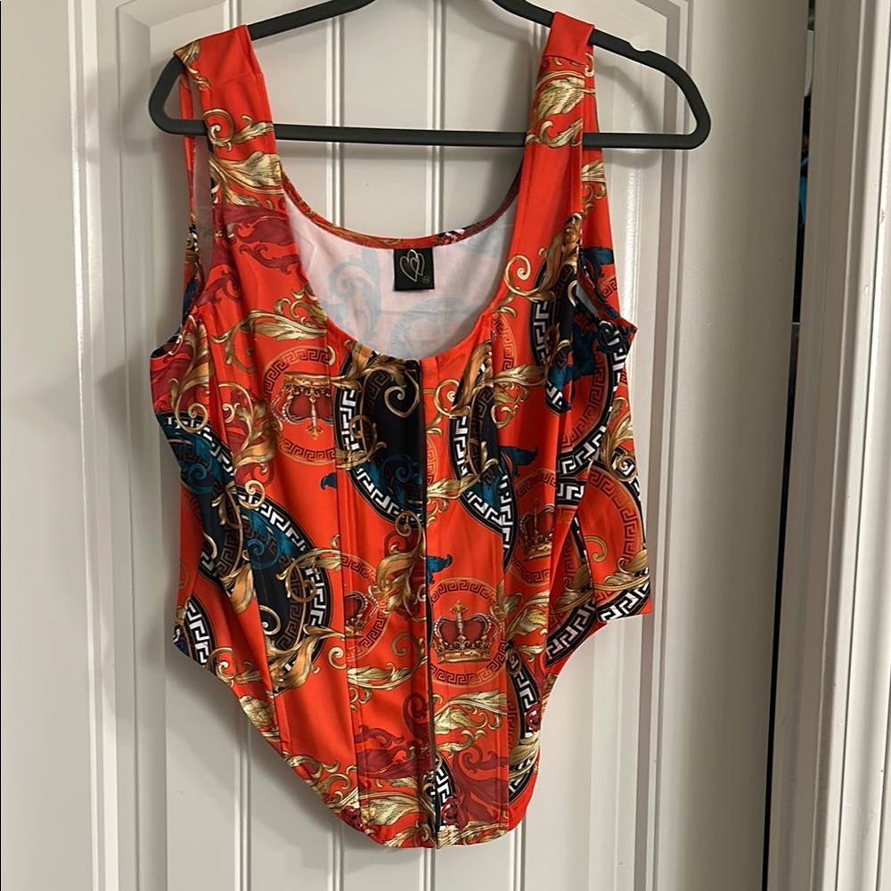 Vibrant bustier style Women's Top